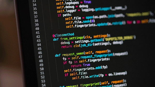 'A computer screen with a bunch of code on it.' by Chris Ried on Unsplash